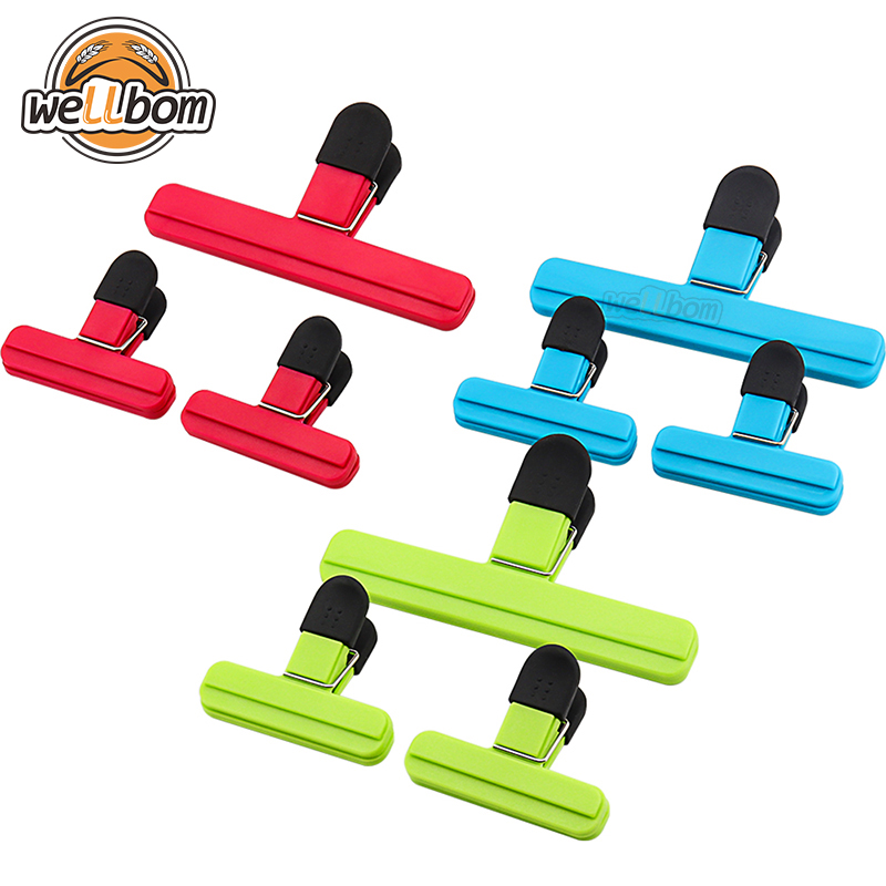 Large Chip Bag Clips Food Clips Plastic Heavy Duty Air Tight Seal Grip Assorted Colors for Coffee Potato and Food Bags